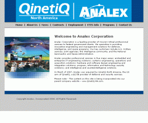 analex.com: Analex Corporation
