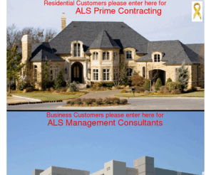 alsconsultants.com: ALS Home Page
Home of ALS Prime Contracting and ALS Management Consultants. For renovations at home and quality systems at work.