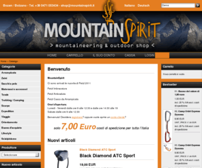 mountainspirit.it: MountainSpirit Sport and Mountain Shop
MountainSpirit Onlineshop Südtirol