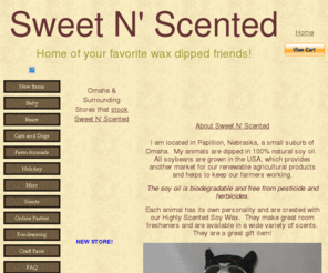 sweetnscented.com: Sweet N' Scented
scented soy wax animals, wholesale wax dipped bears