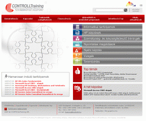 controll.hu: CONTROLLTraining Továbbképző Központ - Informatika oktatás, informatikai tanfolyam, hivatalos Microsoft tanfolyam
CONTROLLTraining Továbbképző Központ - CONTROLLTraining, informatika tanfolyam, informatika oktatás, OKJ képzés, terembérlés, training, szakképesítő, tanfolyam