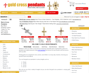 goldcrosspendants.net: Cross Necklaces and Pendants - Gold (White and Yellow), Diamond, Gemstone
Gold Cross Pendants