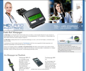 mini-pager.de: universal einsetzbare Minipager von HEILAND ELECTRONIC SOLUTIONS
Die universal einsetzbaren und einfach zu bedienenden Minipager von HEILAND ELECTRONIC SOLUTIONS