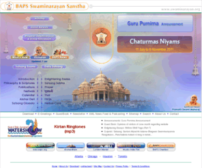 swaminarayan.net: || B A P S Swaminarayan Sanstha ||
BAPS Swaminarayan Sanstha