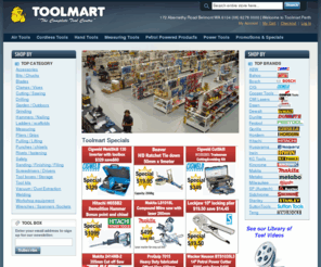 toolmart.com.au: Toolmart - The Complete Tool Centre
The complete tool centre. 172 Abernethy Road Belmont WA 6104 (08) 6278 0000
Air Tools. Cordless Tools. Power Tools. Hand Tools. Petrol Powered Tools. Measuring.
Bunbury Joondalup Kelmscott Kenwick Midvale Osborne Park O'Connor Rockingham Welshpool