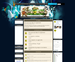 vistaide.com: astuces et donjons - Guilde du serveur rykke errel du mmorpg dofus : L'oeil D'horus
Plusieurs milliers de joueurs dans le monde. DOFUS est un jeu de rôle massivement multijoueur où le but est de retrouver les 6 précieux Dofus pour devenir maître d'Amakna.