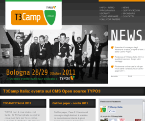 t3campitalia.it: T3Camp Italia Evento Certificazione TYPO3 CMS Open Source Bologna - T3CAMP ITALIA
T3Camp Italia, primo evento nazionale dedicato al CMS TYPO3, con i migliori esperti italiani, per scoprire le innumerevoli applicazione di questo CMS Open Source. Lappuntamento è dedicato alla piccola, media e grande impresa ed enti pubblici, sviluppatori e tecnici del settore informatico, interessati al settore web, e-commerce, SEO e marketing.