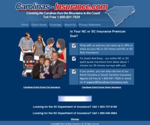 ... insurance and SC homeowners insurance and NC homeowners insurance
