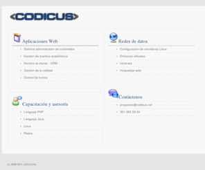 codicus.net: <CODICUS> Aplicaciones web a la medida
Aplicaciones web a la medida