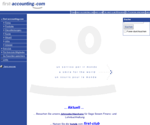 first-accounting.com: first-accounting.com
Wir fhren betriebswirtschaftliche Software fr Ihre Buchhaltung, Auftragsbearbeitung, Customer Management sowie Zeiterfassung von fhrenden Schweizer Herstellern. Sage Sesam, WinWay, Arco Software f