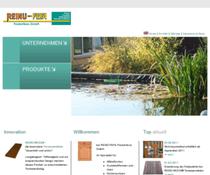 terrassendielen.org: Reinü-FEFA - DE
Die REINÜ-FEFA Produktions GmbH ist ein führender, deutscher Hersteller von Möbelfronten, Kunststofffenstern und -türen, Holzinnentüren und REINÜ-WOOD Terrassendielen aus WPC mit Sitz in Thüringen.