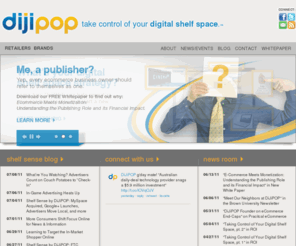 dijipop.com: Take Control of Your Digital Shelf Space | dijipop
Digital shopper marketing on ecommerce websites. Monetize your digital shelf space, monetize the shoppers who do not convert.