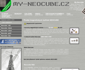 my-neocube.cz: My-Neocube.cz -  My-Neocube.cz - Přehled produktů Neocube
 Prodej Neocube 5,6 a 7mm ve třech typech balení - Neocube bottle, Neocube exclusive a Neocube standard.  