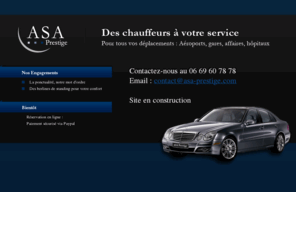 asa-prestige.com: ASA Prestige - Transport de personnes
ASA Prestige : Des chauffeurs à votre service