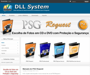 dllsystems.com.br: DLL System - Especializada em Softwares para Proteção e Edição Fotográfica. Montagem e diagramação de álbuns profissionais. Proteção de fotos contra cópia. Redução e proteção automática das fotos. Venda suas fotos na internet sem precisar ter um site.
DLL System - Líder Nacional em Softwares para Fotografia. Montagem e diagramação de álbuns profissionais. Proteção de fotos contra cópia. Redução e proteção automática das fotos. Venda suas fotos na internet sem precisar ter um site.