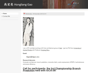 hlgao.com: Hongliang Gao
Hongliang Gao