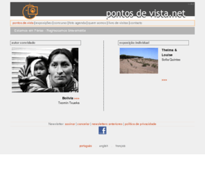 pontosdevista.net: pontos.de.vista
O pontos.de.vista pretende mostrar os vários olhares sobre as mesmas situações em abordagens por vezes diferentes outras não tanto.  Importa também realçar como pode ser complicado fotografar em grupo, num espaço mais ou menos pequeno, sem a sensação de usurpação das imagens do outro e a forma como a análise do conjunto obtido tenta ser objectiva.