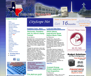 pasadenatexas.com: Pasadena Texas News, PasadenaTexas.com - Pasadena Texas Community Website, Ingrid Kast Fuller
Pasadena, Texas has an innovative police force, great shopping, good schools, golf courses and parks. Pasadena Independent School District has an excellent sports program.