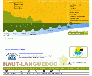 hautlanguedoc.fr: site officiel du portail de la Communauté de Communes de la Montagne du Haut Languedoc
portail de la Communauté de Communes de la Montagne du Haut Languedoc