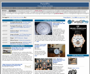 watchprosite.com: www - Official PuristSPro Reviews of luxury Wristwatches for Collectors & buyers
The PuristSPro reports and reviews  on wristwatches for collectors, professionals and buyers seeking information on luxury brand watches | information,mens watch,reports,reviews,watches,wristwatches