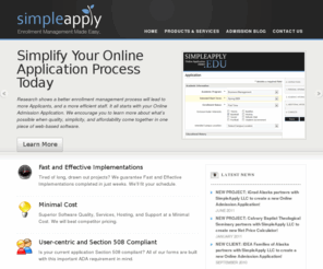 simpleapply.com: SimpleApply LLC – Online Enrollment Management Software | Enrollment Management Made Easy
Online Enrollment Management Software