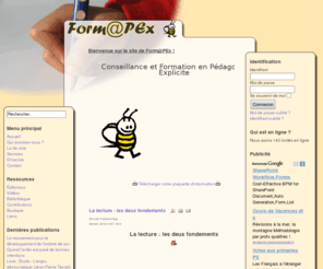 formapex.biz: Bienvenue sur le site de Form@PEx !
Form@PEx Conseillance et Formation en Pédagogie Explicite