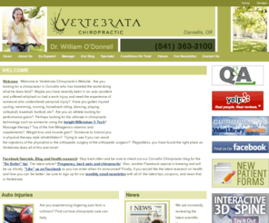 vertebratacorvallis.com: Corvallis, OR Chiropractor - Vertebrata Chiropractic - Welcome
Call Corvallis, OR chiropractor Dr. William J. O'Donnell at 541.363.3100. See how our quality chiropractic care can help you with back pain, neck pain, auto accidents, sciatica, and more.