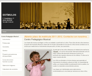 estimulos.net: Estímulos · Centro Pedagógico Musical
Estímulos · Centro Pedagógico Musical
