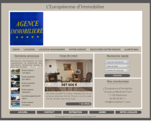 immobilier11.com: L'Europeenne d'Immobilier agence immobilière Narbonne
