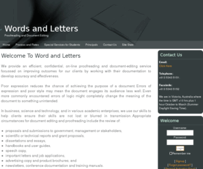 wordsandletters.net: Words and Letters: Welcome To Word and Letters
Proofreading and Document Editing Specialists