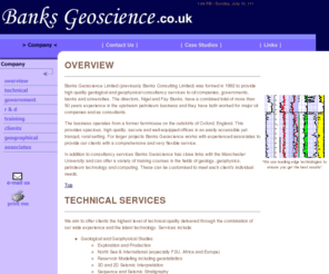 banksconsulting.co.uk: Banks Consulting - Premier Geological Consultants
Banks Consulting provide high quality geological and geophysical consultancy services to oil companies, governments, banks and universities.
