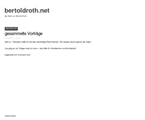 bertoldroth.net: bertoldroth.net
