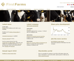 firstfarms.net: Home - FirstFarms A/S
FirstFarms is a listed public limited company, which by its business concept and investment strategy utilise favourable opportunities to invest and run agricultural farming i Eastern Europe. The agricultural establishments are optimised, to enable production of agricultural produce that is competitive in price and quality. 