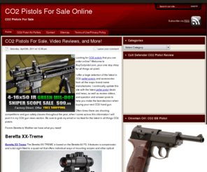 buyco2pistol.com: Buy CO2 Pistols For Sale Online - Air Pistols - Beretta XX-Treme
A nice selection of co2 pistol and Airsoft pistols that you can order online!