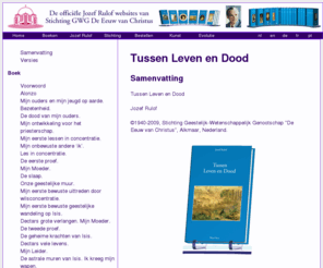 jozefrulof-tussenlevenendood.nl: Tussen Leven en Dood
Het boek \'Tussen Leven en Dood\' van Jozef Rulof.