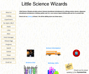 littlesciencewizards.com: Little Science Wizards Homepage!!!
Little Science Wizards