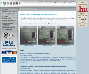 mediacenter.hu: MediaCenter - minőségi tárhely és domain szolgáltatások
MediaCenter tárhely, webhosting és domain szolgáltatások