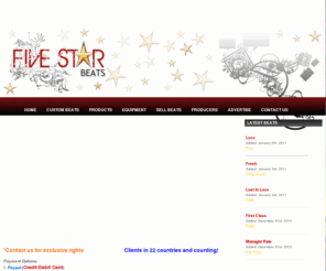 fivestarbeats.com: Fivestar Beats
FiveStar Beats offers industry-quality beats for artists looking to make hit songs