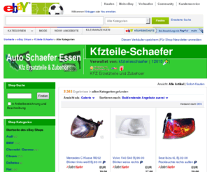 autoteile-schaefer.com: Kfzteile-Schaefer Angebote - VW, Opel Artikel in eBay.de Shops zu günstigen Preisen
Finden Sie Kfzteile-Schaefer-Artikel in den eBay Shops, sowie VW, Opel, Ford, Peugeot, Toyota.