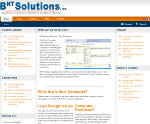 bntcomm.net: BNT Solutions - Your e-Business Solutions Partner
Welcome to the online home of BNT-Solutions.net, your Business Network Technology Solutions Partner.