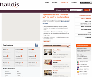 halldis.com: Halldis Europe Apartments, Offices & Vacation Rentals in Europe - Haldis
Halldis offers quality serviced apartments for your European vacation or business trip in cities such as Milan, Rome, Paris, Frankfurt, Florence, Amsterdam, Barcelona, Brussels, Turin, Venice, Bologna, Bari, Trento, Naples, Genoa and London - haldis