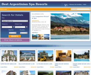 bestargentiniansparesorts.com: Best Argentinian Spa Resorts
Best Argentinian Spa Resorts - view and book best hotels in Argentina from bestargentiniansparesorts.com.