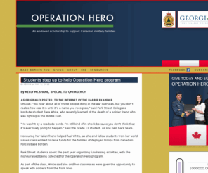 operationborden.com: Operation Hero
An endowed scholarship to support Canadian military families