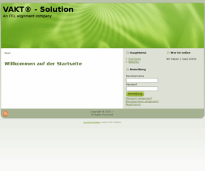 vakt-solution.com: Willkommen auf der Startseite
Joomla! - dynamische Portal-Engine und Content-Management-System