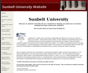 sunbeltuniversity.net: Sunbelt University Website
This is a description of the varied types of learning activities availale to individuals and companies.