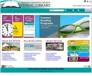 wtcpl.org: Warren-Trumbull County Public Library
Warren-Trumbull County Public Library, Warren, Ohio