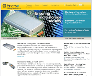 encrya.com: ENCRYA - Ensure Data Security - Encryption
Encryption Enslosure - Biometric USB - Data Security