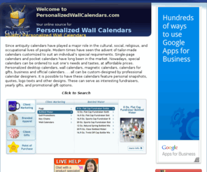 personalizedwallcalendars.com: Personalized Wall Calendars, Promotional Calendars
Personalized Wall Calendars, Promotional Calendars, 2007 calendar, promo items, 2007 calendar free