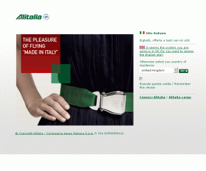 volareweb.com: Alitalia - Welcome to Alitalia
