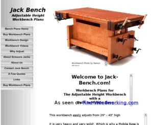 adjustable height workbench plans jackbenchcom